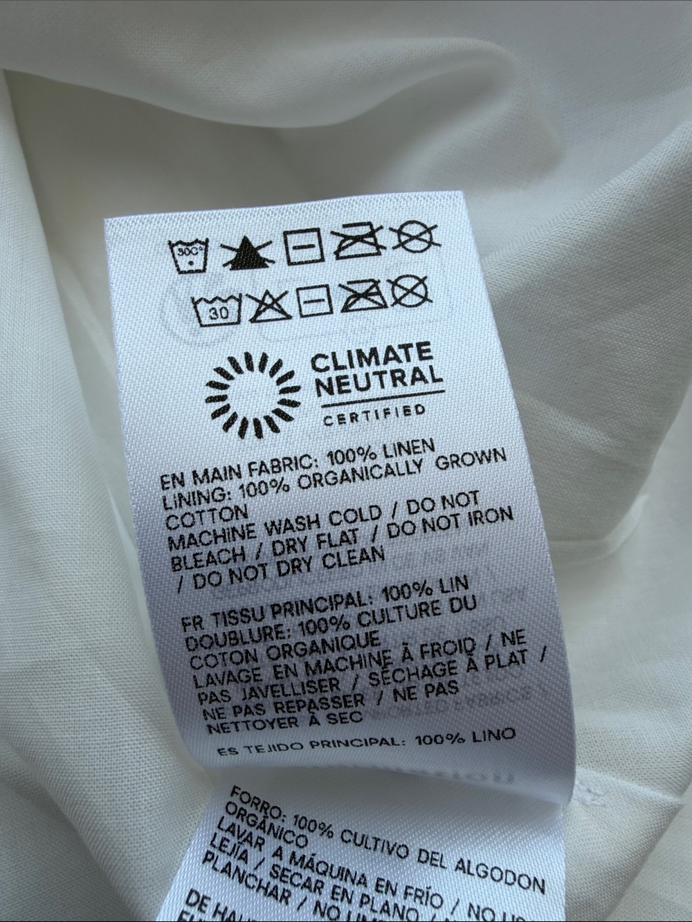 NWT: Reformation Malvina Linen Puff-Sleeve Mini Dress - women’s: Small P - Picture 11 of 16